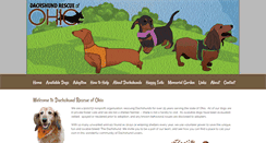 Desktop Screenshot of dachshundrescueofohio.com