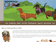 Tablet Screenshot of dachshundrescueofohio.org